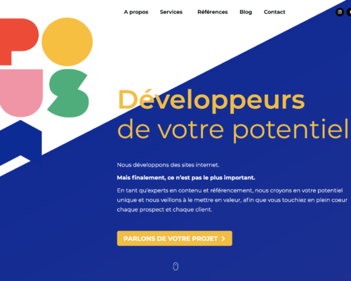 site-poush Poush, client de beautiful green