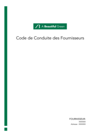 A beautiful green et son code conduite fournisseurs